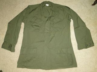 Vtg 1969 Us Military Vietnam War Rip - Stop Slant Pocket Trousers Jacket Sz.  M