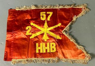 Vintage Us Army 57th Anti Aircraft Artillery Guidon Flag