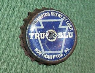 Tru Blu Ale Beer Pa Tax Cork Bottle Cap - Cone Top - North Hampton,  Pa.
