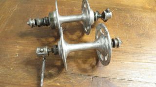 Vintage 1972 - 73 Campagnolo Nuovo Tipo High Flange Hubset - 36 Hole Road Bike