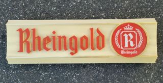 Rheingold Beer Sign Lighted Double Sided Hanging Thank You Call Again Read Desc