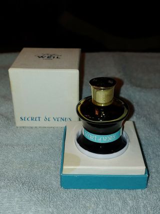Vintage Weil Secret De Venus Bath And Body Perfume Oil Full 1/2 Oz