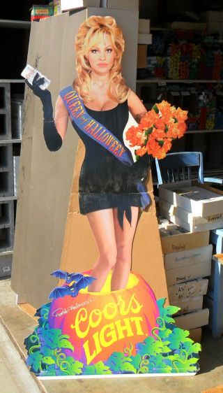 Huge Sexy Pam Pamela Anderson Halloween Scream Queen Cutout Standee Coors Beer