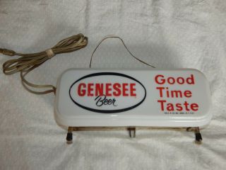 Vintage Genesee Beer Cash Register Lighted Sign - American Sign Company - 1960 