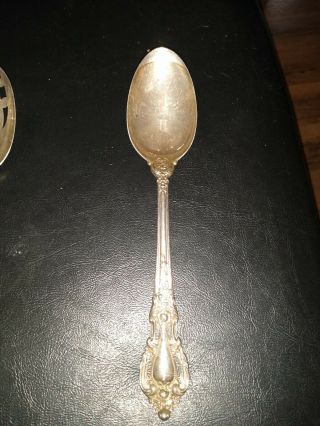 Lunt Eloquence Large Serving Spoon - No Monogram - Sterling Silver 102 Grams