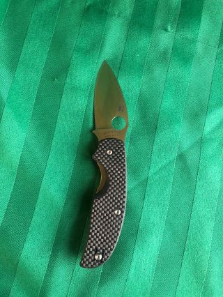 Spyderco Sage Black Cpm S30v Knife
