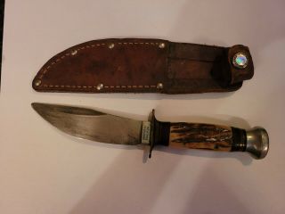 Vintage P Holmberg Eskilstuna Sweden Knife And Sheath