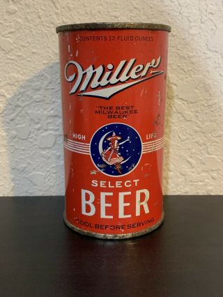 Miller Select Flat Top Beer Can