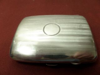 A Very Good Solid Silver Hallmarked Cigarette Case