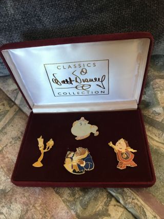 Disney Beauty And The Beast Classic 4 Pin Set