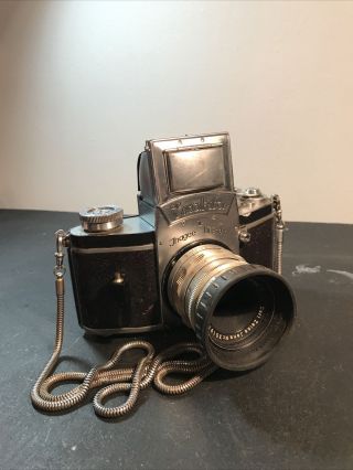 Exakta Ii Vintage 35mm Slr Film Camera W/zeiss Lens,  1949 - 1950