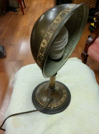 Vintage Brass Adjustable Desk Lamp Circa 1930 
