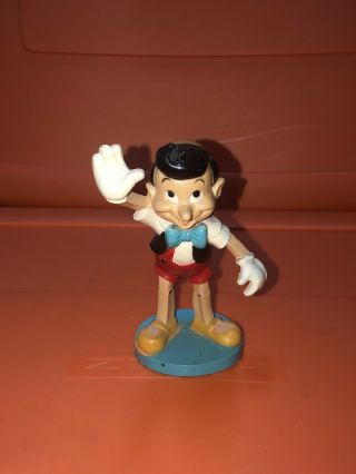 Vtg 1950s Walt Disney Productions Hard Plastic Pinocchio Figure Toy Hong Kong 5 "