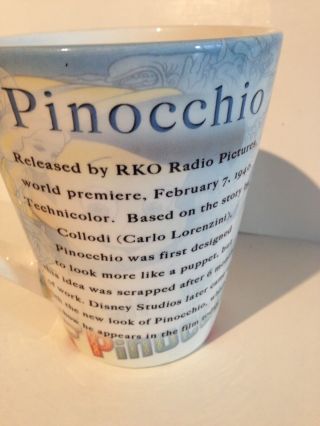 Large Disney Pinocchio Mug Movie Nite coffee cup 2007 3