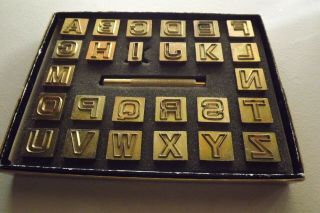 Leather Craft Vintage Craftool Co 3/4 Block Alphabet Set 8133