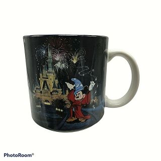 Disneyland Tokyo Blue Japan Coffee Mug Cup Walt Disney Vintage 1983 - 1993