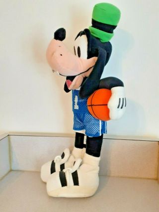 Vintage Walt Disney World 18” Goofy Basketball Plush Green Hat