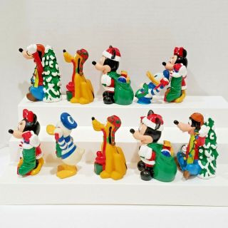 Vtg Disney Mickey Mouse and Friends Christmas Tree Light String Figures Parts 2