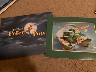 Disney Parks Resort Store Exclusive Movie Commemorative Lithograph Peter Pan