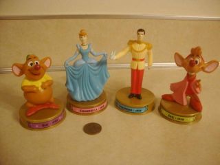 Mcdonalds Disney 100 Years Of Magic Cinderella Prince Charming Gus Jaq 4 Toys
