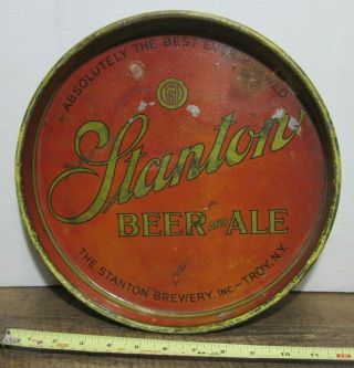 Rare 1940 Stanton Beer And Ale Serving Tray Absolutely Best Ever Troy Ny Brewery