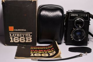 Lomo Lubitel 166b Vintage Soviet / Russian Tlr Camera,  T - 22 (4.  5/75)