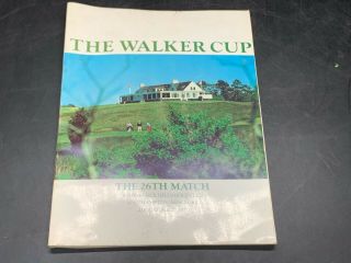 Vintage The Walker Cup - The 26th Match Shinnecock Hills Golf Club Programme