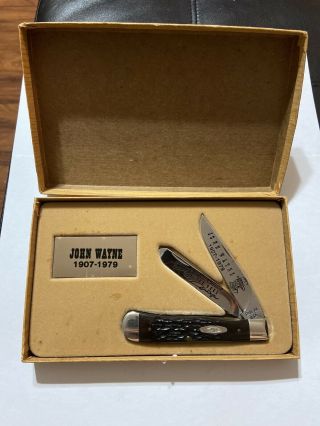 Case Xx Folding Knife 2 Blade John Wayne The Duke 1907 - 1979 500 Limited Edition