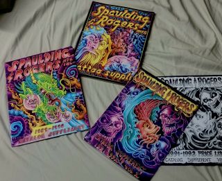 3 Vintage Spaulding Rogers Tattoo Catalogs.  Dates: 1989,  1990 And 1991
