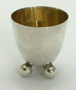 Antique Victorian Sterling Silver Egg Cup 1891