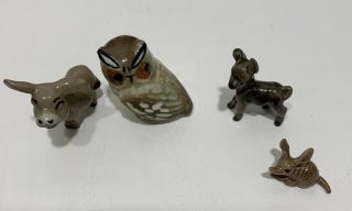 4 Vintage Hagen Renaker Miniature Figurines