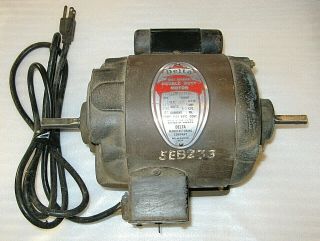 Vintage DELTA Electric Motor,  1/3 HP,  1725 RPM,  With Switch,  From a 6 