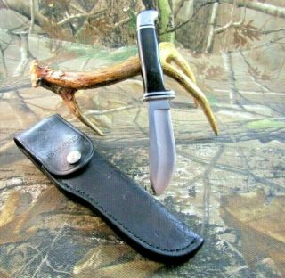 Vintage Buck 103 USA 1972 - 1986 Skinner Fixed Blade Hunting Knife W/Sheath P - 90 3