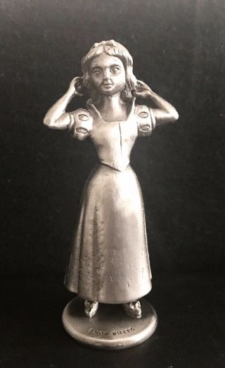 Lg Walt Disney Princess Snow White & The 7 Seven Dwarfs Pewter Statue Figurine T