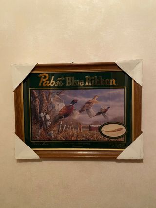 Pabst Blue Ribbon Wildlife Beer Mirror Pheasant Nib