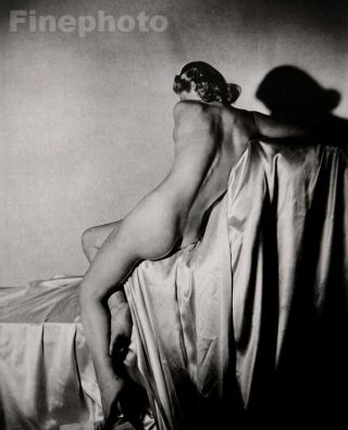 1940/92 Vintage Horst Art Deco Female Nude Woman Fashion Glamour Photo Gravure