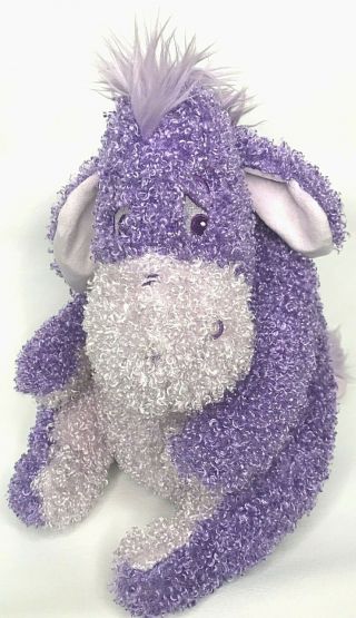 Disney Store Gumdrop Purple Eeyore Winnie The Pooh Bear 12 " Stuffed Animal Plush