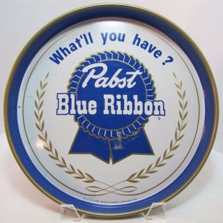 Old Pbr Pabst Blue Ribbon Beer Tray What 