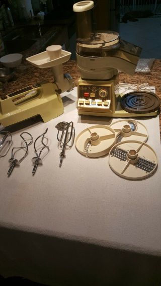 Oster Imperial Kitchen Center Mixer Power 5 Speed W/ Accessories Vintage