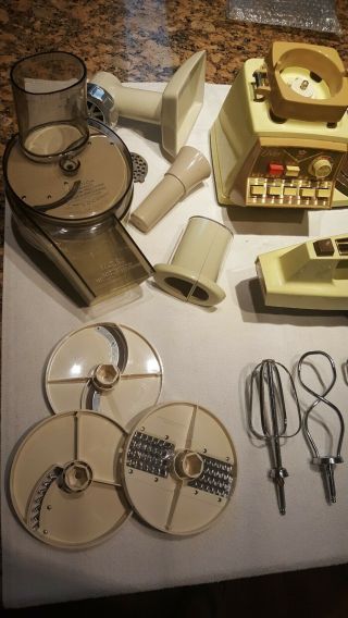Oster Imperial Kitchen Center Mixer Power 5 Speed w/ Accessories Vintage 2
