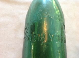 HARROLD & JOHNSTON,  YORK Vintage Blob Top Bottle 2