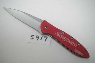 Red Kershaw Snap - On Leek Assisted 1660rdso Pocket Knife Ken Onion Spear Point
