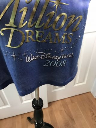 2008 Year Of A Million Dreams TINKER BELL Walt Disney World T - SHIRT Sz: XL 2