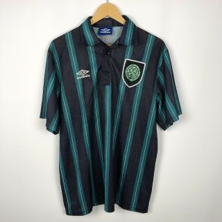 Vintage Celtic Glasgow 1992 1993 Away Football Shirt Soccer Jersey Umbro