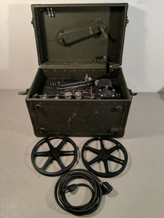 Vintage U.  S.  Army Signal Corps Tg - 34 - A Keyer Morse Code Reel Trainer