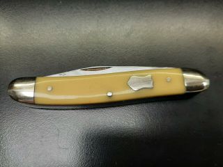 Eye Brand German Hammer Forged 3 Blade Pocket Knife Yelllow Handles