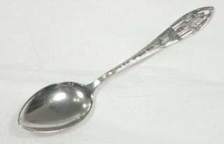 Sterling Silver 1954 Disneyland Opening Day Souvenir Spoon,  4 " Long,  9.  3 Grams