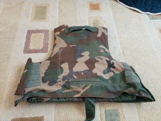 Vintage Us Army Flak Vest Military Surplus Armor Woodland Camo Uniform Usgi