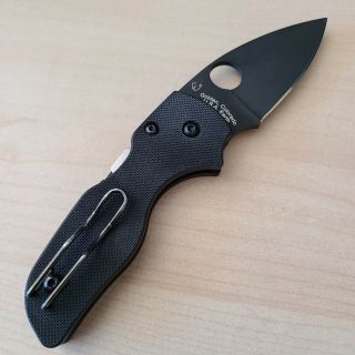 Spyderco Lil Native Compression Lock P - Knife Black S30v Blade G10 Vg Cond