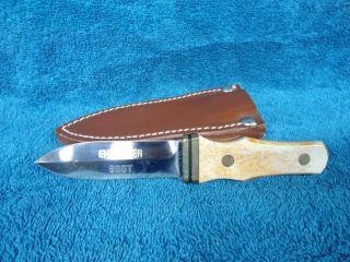 Vtg Explorer Boot Knife 21 - 296 Rare Find Made By Tak Fukuta With Sheath Rare